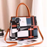 Patchwork Casual Large Shoulder Handbag - shopwishi 
