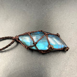 Natural Crystal Labradorite Stone Gemstone Pendant Moonstone Sunstone Pendant