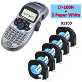 Original Dymo LetraTag LT-100H Label Printers Handheld Label Maker for LT 12267 91201 91202 91203 91204 91205 LT 18769 18771 - shopwishi 