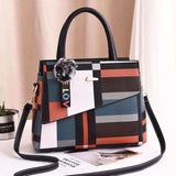 Patchwork Casual Large Shoulder Handbag - shopwishi 