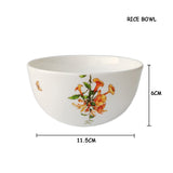 The American Dinnerware Set Azalea Bone China Steak Plate Soup Plate