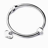 Big Sis Lil Sis Charm Bangle Set (Ships From USA)