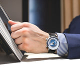 AGELOCER Swiss Brand Designer Men's Watch With World Time Date Power Reserve 80 Hours Self-Winding Mechanical Automatic Watches