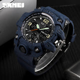 SKMEI Luxury Denim Style Sports Watches Men Fashion Digital Quartz Watch Waterproof Casual Military Wrist Watch Clock Relogio