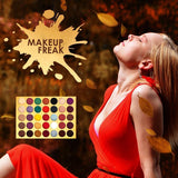 Makeup Freak Blessing 35 Color Pigmented Eyeshadow Palette With Glitter Autumn - shopwishi 