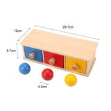 Baby Wood Montessori Materials Knocking Ball Box Toys for Children