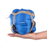 Lixada 190*75cm Camping Envelope Sleeping Bag Light Cotton Tourist Bag With Compression Bag Equipment Spring Summer Autumn