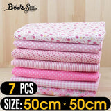 Booksew Cotton Fabric 50 Pieces/Pack  20cmx25cm Patchwork Bundle Fabrics Tilda Cloth for Sewing DIY Tecido Handicraft Material