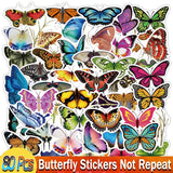 Mix Styles Anime Stickers Cute Cartoon Animal Neon Light Butterfly DIY Sticker Decals for Laptop Car Luggage Bicycle Guitar Toys