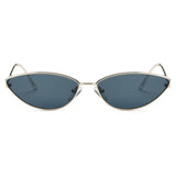 FLINT | S3012 - Small True Retro Vintage Slim Metal Sunglasses