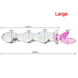 Pink Hippocampus Glass Dildo Realistic Sex Adults Toys