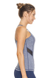 AQ249 Women's Mesh Panel Racerback