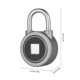Finger Impression Smart Keyless Lock Water Resistant APP Button Password Unlock anti-fraud Padlock Door Lock