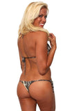 Women's Made in USA White Camo Bikini True Timber Tie Side Thong Only - shopwishi 