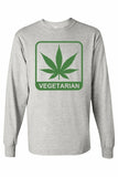 Men's/Unisex Funny "Vegetarian" Long Sleeve T-shirt