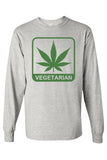 Men's/Unisex Funny "Vegetarian" Long Sleeve T-shirt