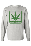 Men's/Unisex Funny "Vegetarian" Long Sleeve T-shirt