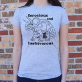 Ferocious And Herbivorous T-Shirt (Ladies)