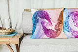 Geometric Purple Pillow Set Living Room Decor