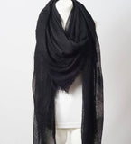 Perfect Square Black Blanket Scarf