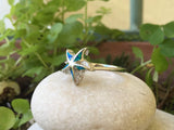 Starfish Opal Sterling Silver Ring