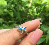 Starfish Opal Sterling Silver Ring