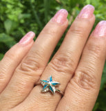 Starfish Opal Sterling Silver Ring