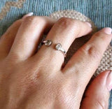 Double Oval Silver Ring