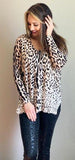 Creamy Black Leopard Sweater