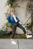 DT Magic Mid-weight Joggers in Moss Green