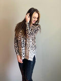 Creamy Black Leopard Sweater