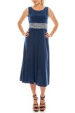 Jessica Howard Deep Navy Sparkly Lace & Jersey 2 Piece Jacket Dress
