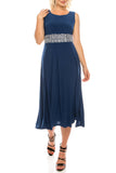 Jessica Howard Deep Navy Sparkly Lace & Jersey 2 Piece Jacket Dress