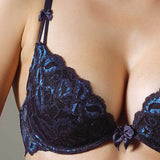 Lace Deep Plunge Push-up Bra Lavinia Dare Me Powder Pink
