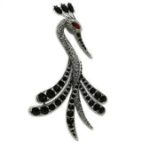 LO2393 Imitation Rhodium White Metal Brooches with