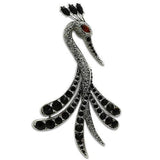 LO2393 Imitation Rhodium White Metal Brooches with