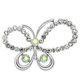 LO2864 Imitation Rhodium White Metal Brooches with