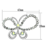 LO2864 Imitation Rhodium White Metal Brooches with