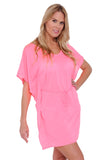Women's Tie Waist Tunic Swimwear Cover-up Beach