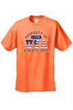 USA Flag T Shirt Men's Property of Athletic Dept.