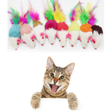 Pet toy Furry Mouse Cat Kitten Real Fur Gravel