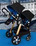 RU free shipping !Twins baby stroller black light baby stroller Multifunction double baby stroller Aluminum alloy  prams
