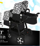 RU free shipping !Twins baby stroller black light baby stroller Multifunction double baby stroller Aluminum alloy  prams