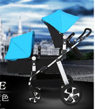 RU free shipping !Twins baby stroller black light baby stroller Multifunction double baby stroller Aluminum alloy  prams