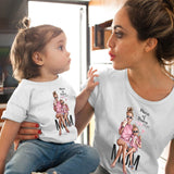 CYSINCOS Female T-shirt Famliy Matching Clothes Girl Costume Mom Daughter Summer 2019 New Print Short-sleeve Kids Boys Tops