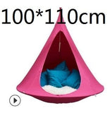 UFO Shape Teepee Tree Hanging Silkworm Cocoon Swing Chair For Kids & Adults Indoor Outdoor Hammock Tent Hamaca Patio Furniture