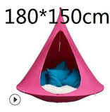 UFO Shape Teepee Tree Hanging Silkworm Cocoon Swing Chair For Kids & Adults Indoor Outdoor Hammock Tent Hamaca Patio Furniture
