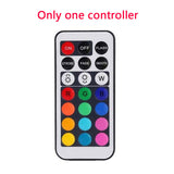 RGB 12 Colors LED Under Cabinet Light Dimmable Touch Sensor LED Puck Lights For Cupboard Close Wardrobe Stair Hallway Night Lamp
