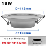 220V LED Downlight Round Recessed 5W 9W 12W 15W 18W White/Warm white LED Spot Lighting Led Bulb For Bedroom Kitchen Diningroom