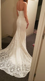 Vintage Lace Mermaid Wedding Dress Turkey Vestido de Novia Sequin Lace Sheer Bridal Gowns Robe mariee 2019 gelinlik casamento